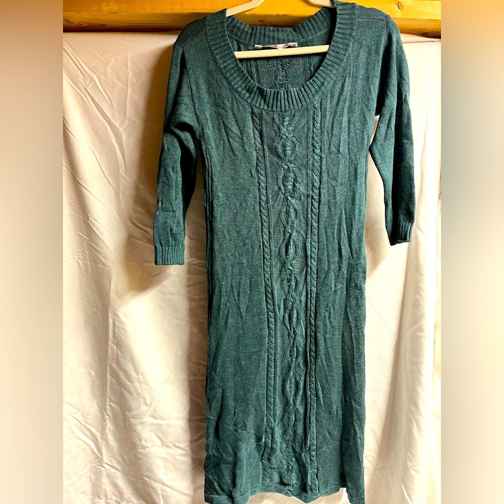 Athleta cashmere silk sweater dress L